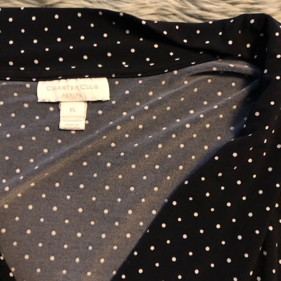 Black Polka Dot Blouse - Picture 3 of 3